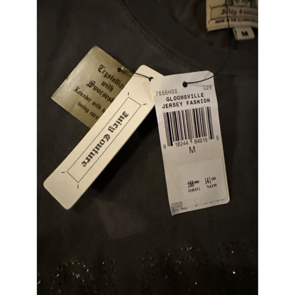 Juicy Couture House of Sin T-Shirt W/ Swarovski Crystals Men's Medium New - Picture 3 of 5